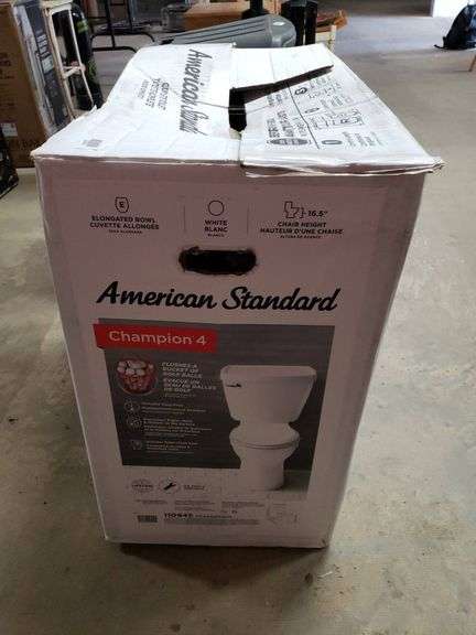 American Standard Champion 4 Complete Toilet in White - Trice Auctions