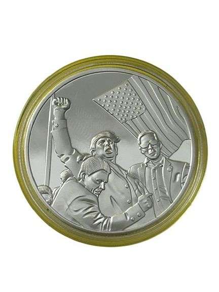 Trump Rally Coin Donald Trump Butler Pa Rally Commemorative Coin - Trice Auctions