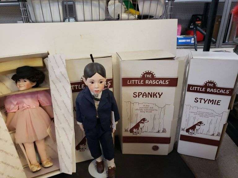 The Little Rascal Dolls The Little Rascals Porcelain Dolls with Original Boxes - Trice Auctions