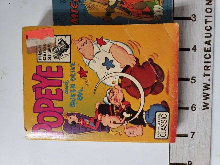 2 Comic Books: Popeye & Mickey Mouse Night Prowlers - Trice Auctions