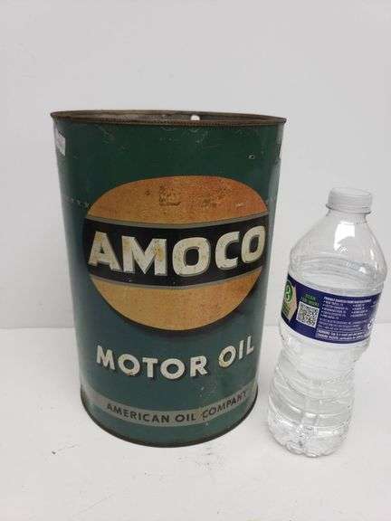 Amoco Motor Oil Five Quart Can by American Oil Company - Trice Auctions