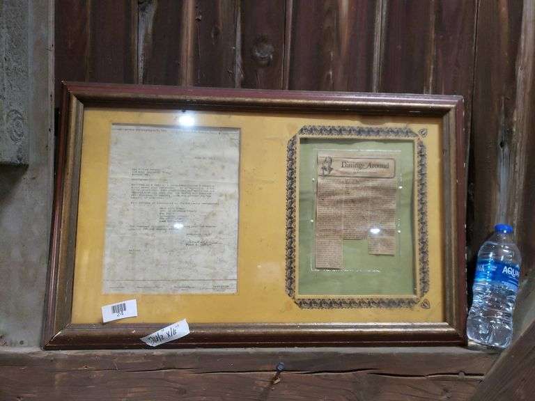 Framed 1973 Main Line Times 'Dining Around' Article by Frank H. Jelinek ...