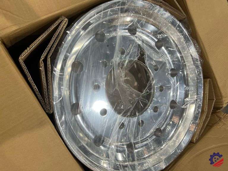 Set of (2) New 22.5 Aluminum Wheels