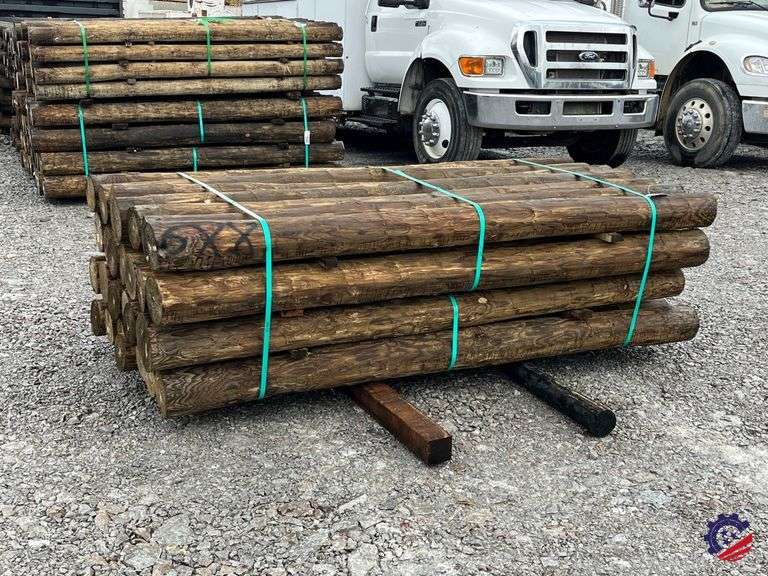 7'x8" Bundle of 24 Treated Fence Post