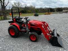 2024 Kioti CX2510 Farm Tractor Package WITH Attachments and 2024 Direct T/A Tag Trailer