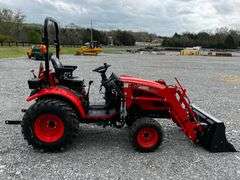 2024 Kioti CX2510 Farm Tractor Package WITH Attachments and 2024 Direct T/A Tag Trailer