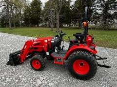 2024 Kioti CX2510 Farm Tractor Package WITH Attachments and 2024 Direct T/A Tag Trailer