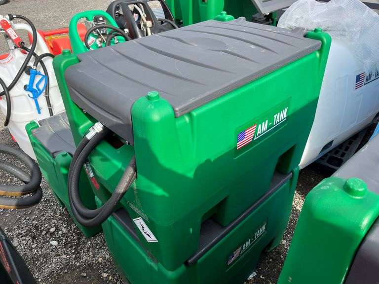 (NEW) AM- TANK / 58 Gal. Poly Fuel Tank w/ 12V DC Pump