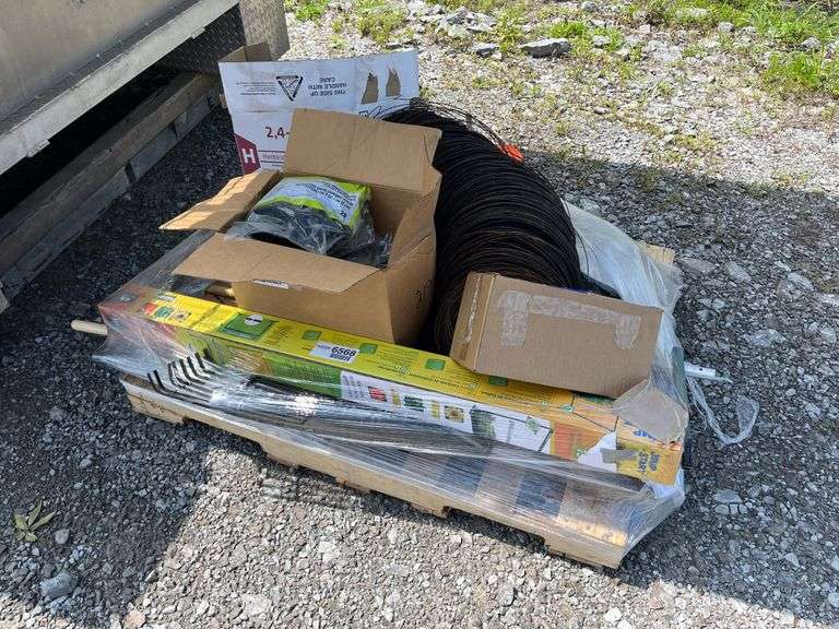Unused Snow Shovels, Skeet Pigeons, 3/4” Fuel Transfer Hose, Electrical Fence Connectors, & Growing 