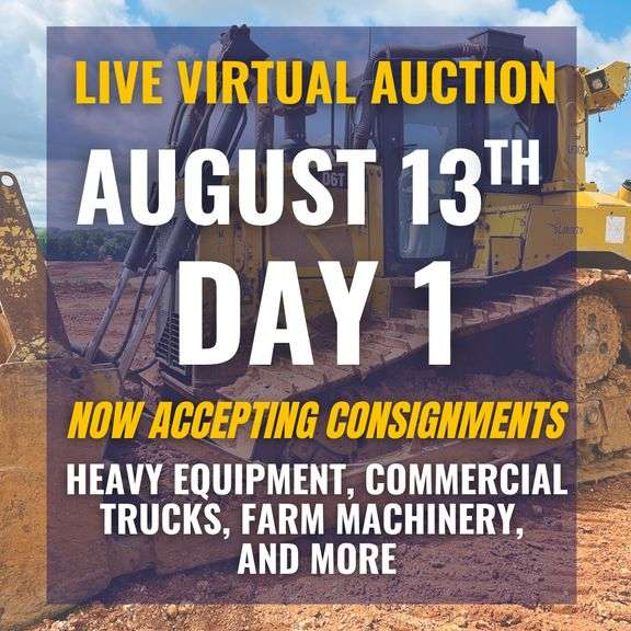 HOT Summer Heavy Equipment Live Virtual Auction