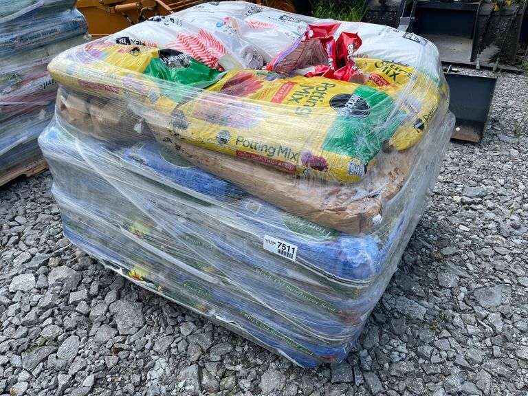 Pallet Of Black Oil Sunflower Seed & Potting Mix
