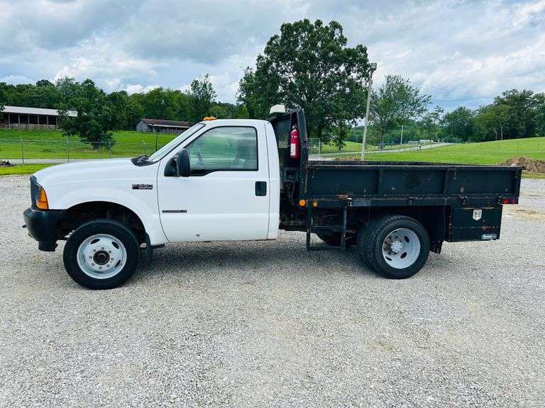 2001  FORD  F-550 XL SD  S/A  Flatbed Truck