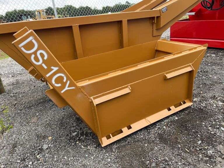 (NEW) 1CY Gravel Box Skid Steer Attachment