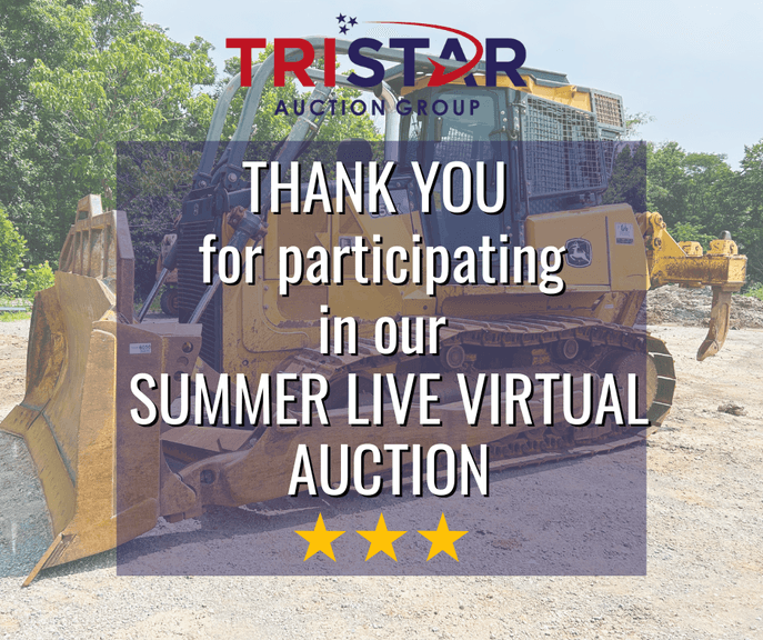 Summer Heavy Equipment Live Virtual Auction