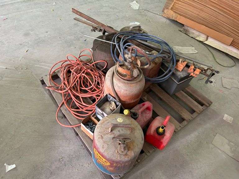 Lot of Fuel Containers and Misc Items