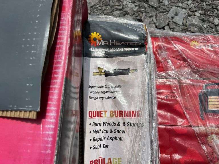 (9) NEW Indoor Safe Propane Heaters & All Purpose Propane Torch Kit