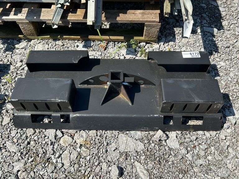 New Heavy Duty Do-All Receiver Hitch Skid Steer Mount Plate Attachment