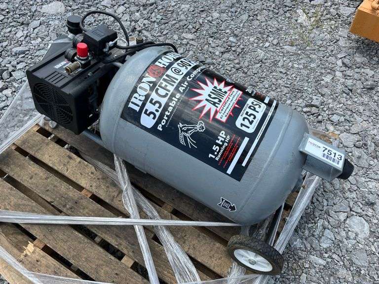 Unused IRON HORSE 1.5 HP / 20 Gal. Air Compressor