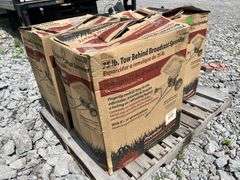 (3) NEW PRECISION 75lb. Tow Behing Broadcast Spreaders