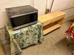 Break Room Contents, Refrigerator, Table & Chairs, Microwave, Shelves, Refrigerator