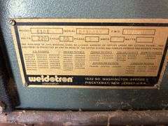 Weldotron 6101 Form Seal Packaging Machine