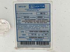 2014 Stoughton Dzgpvw-285S-C 28 Ft S/A Van Trailer