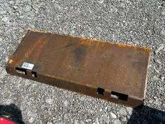 New Solid Full Weldable Quick Attach Blank Mount Plate Attachment