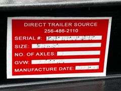2024 Kioti CX2510 Farm Tractor Package WITH Attachments and 2024 Direct T/A Tag Trailer