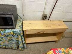 Break Room Contents, Refrigerator, Table & Chairs, Microwave, Shelves, Refrigerator