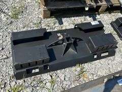 New Heavy Duty Do-All Receiver Hitch Skid Steer Mount Plate Attachment
