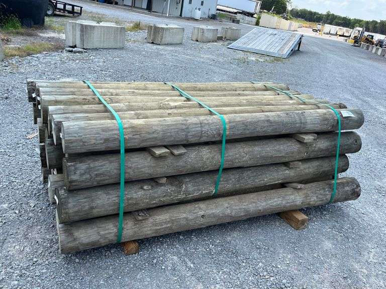 6”x 7’ Bundle Of 28 Treated Post