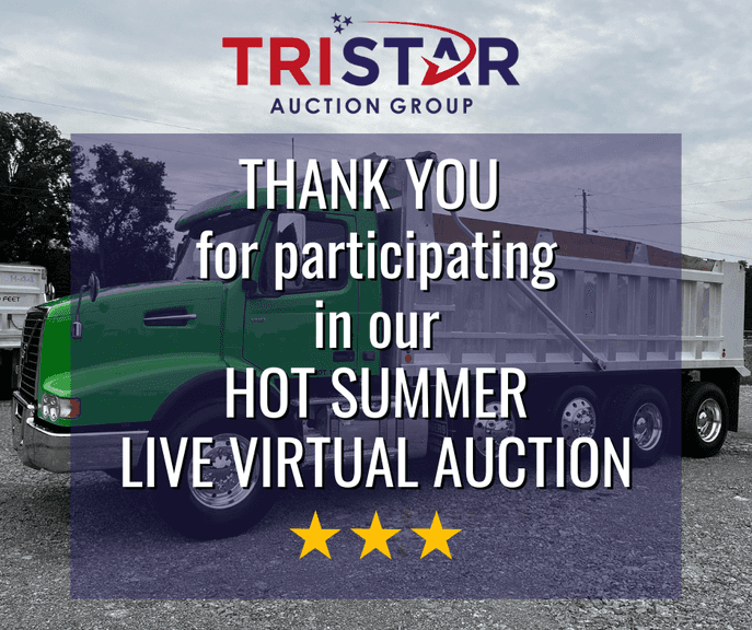 HOT Summer Heavy Equipment Live Virtual Auction