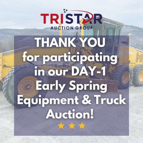 Early Spring Heavy Equipment & Truck LiveCast Auction