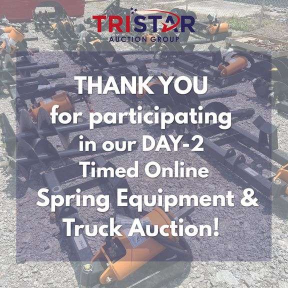 Spring Timed Online Factory Direct Equipment & Attachments Auction