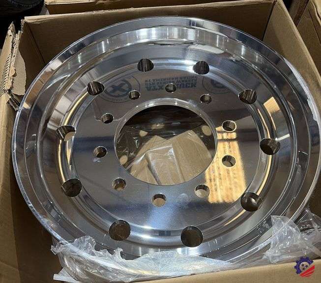 Set of (2) New 22.5 Flotation Aluminum Wheels