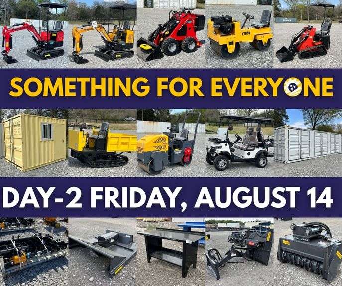 HOT Summer Timed Online Factory Direct & Attachments Auction
