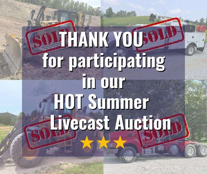 HOT Summer Heavy Equipment and Truck LiveCast Auction
