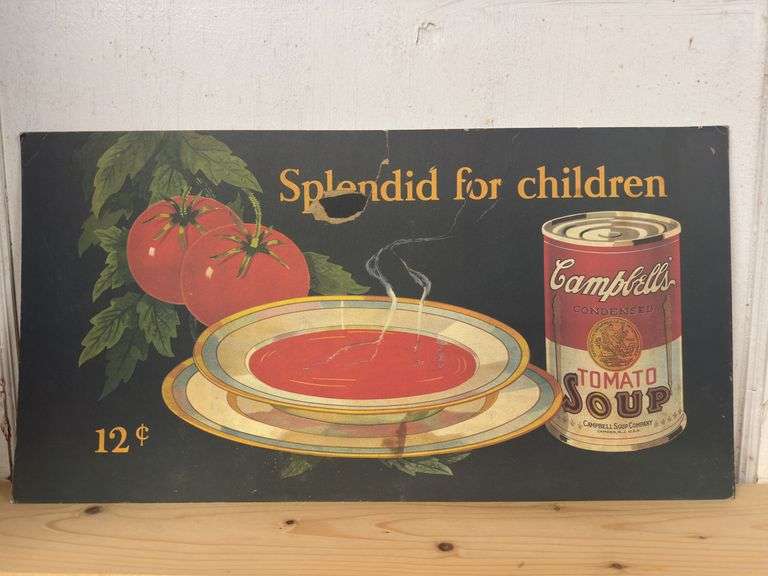 Campbells Soup sign. 21w. 11h.