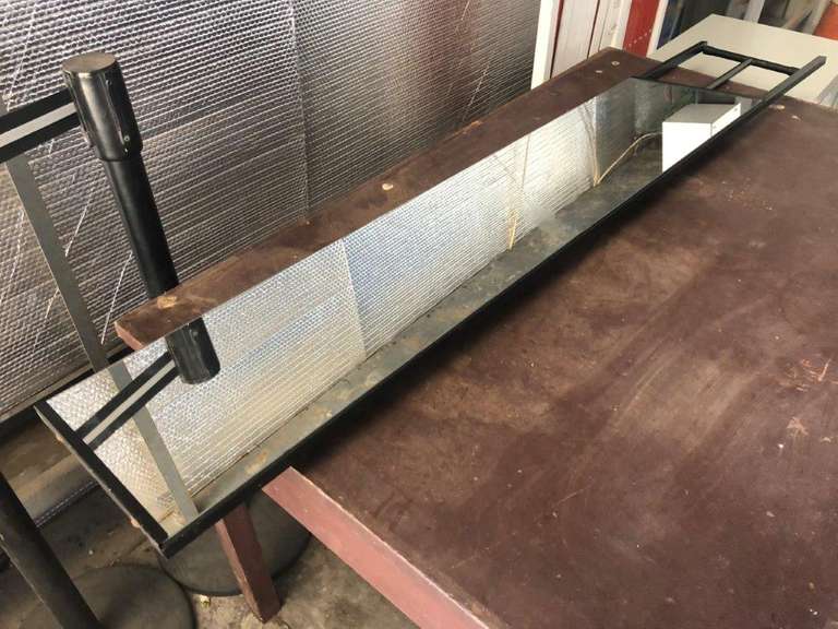 Timber Desk and Mirror