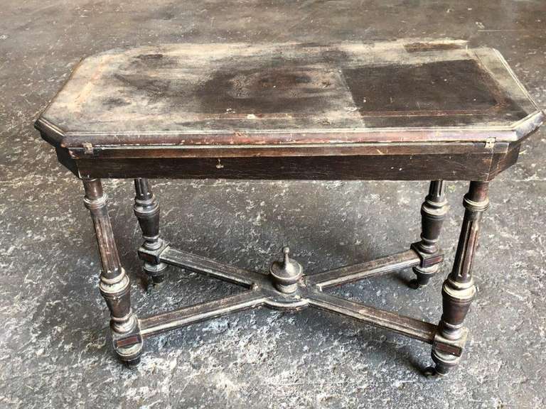 Antique Fold Out Card Table