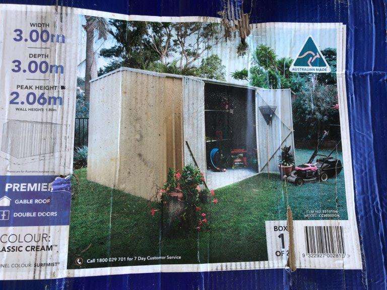 Complete 3mx3m Garden Shed Flat Pack