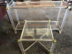 2 x Glass Tables