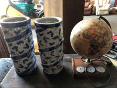 Globe and Vases