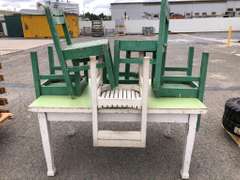 Timber Table and Slat Chairs