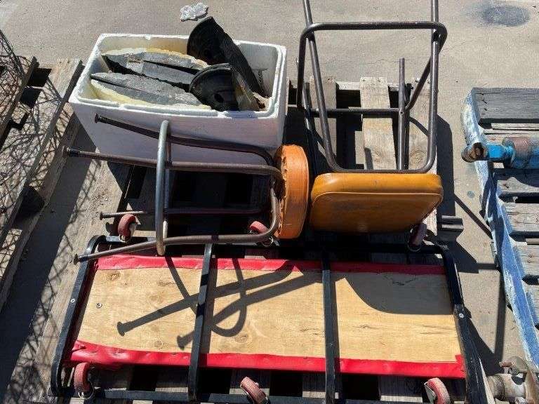 Mechanic Slide, Stools and Rubber Speed Bump