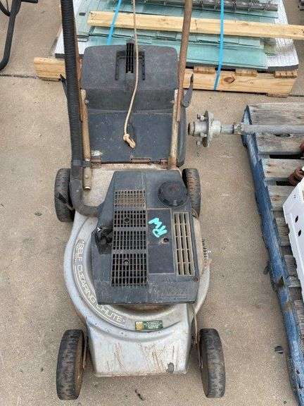 Grey Victa Push Mower