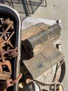 Steel Rubbish Bins, Rubber Chocks and Meat Hooks