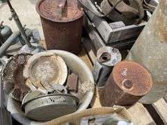 Pallet Antiques inc Bug Sprays, Propeller, Oil Cans etc