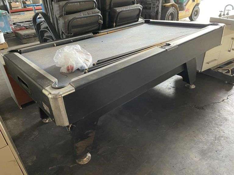 Pool Table, Balls and Cues