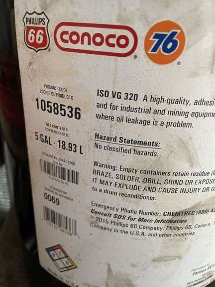 2x Unopened 19L Tubs Rock Drill Oil 320